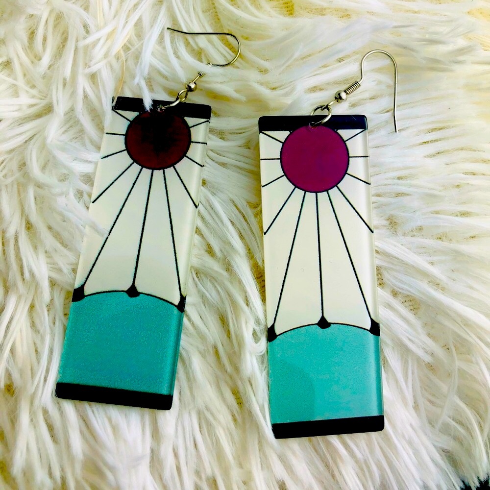 Demon slayer Anime earrings - Picture 1 of 2